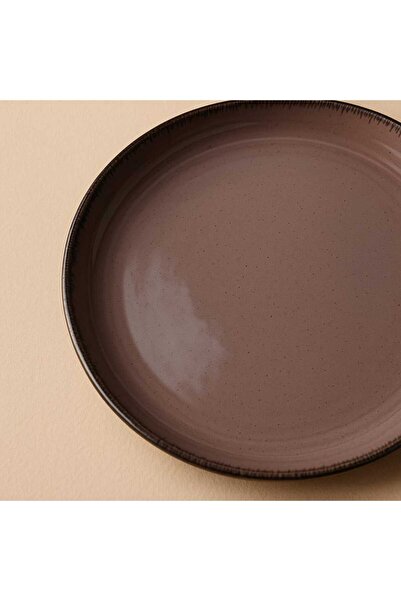 Joie Maison Terra Seramik Servis Tabağı Kahverengi (24cm)