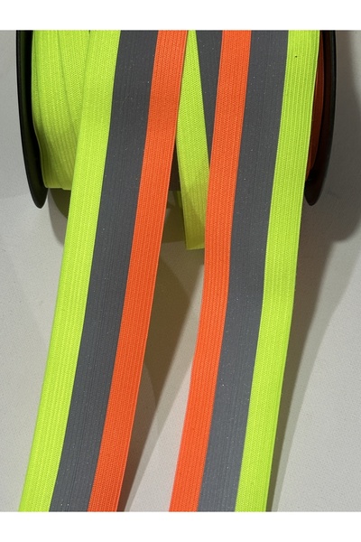 ALTAY AKSESUAR شريط مطاطي عاكس بألوان النيون