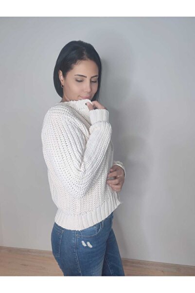 Enga Vera Kadın Selanik Düğmeli Regular Fit Triko Hırka Standart Kalıp(Sade ve Şık)