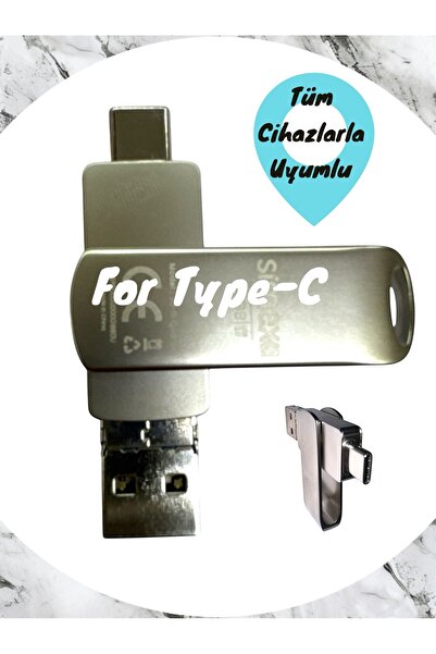 TEKNOPARKTA iPhone Compatible Flash Memory Ios Apple Compatible 256 Gb Otg USB Type C Flash Memory Disk Pc Compatible