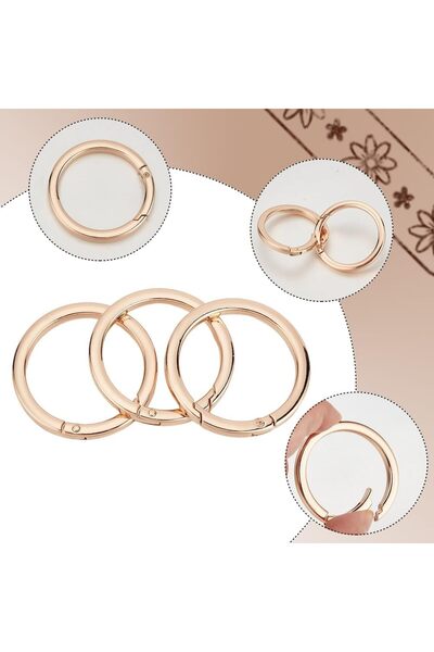 twowall Yuvarlak Karabina, yaylı anahtarlık , key ring , çanta aksesuarları (...