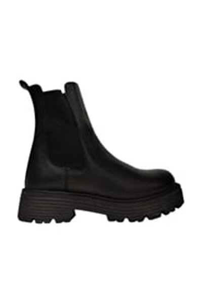 Castle Black CB-23821-1 KADIN DERİ LASTİKLİ POSTAL BOT SİYAH