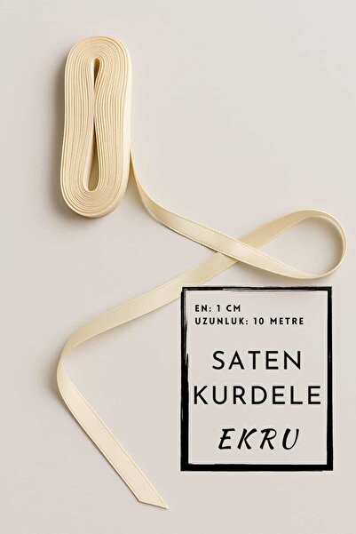 Dantelux Panglică din satin - Panglică pentru decorare - Panglică Bohça - Ecr...