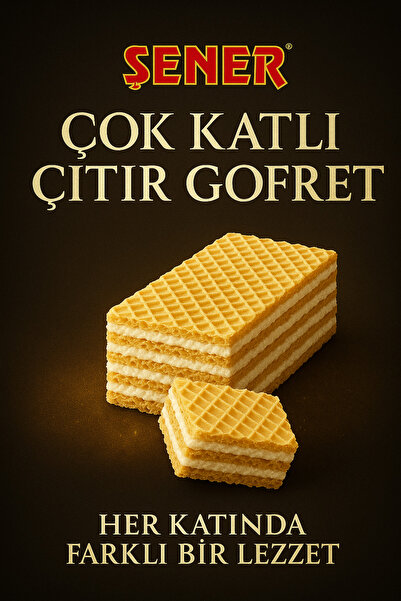 Şener ÇOK KATLI ÇITIR GOFRET 3 KG ATIŞTIRMALIK