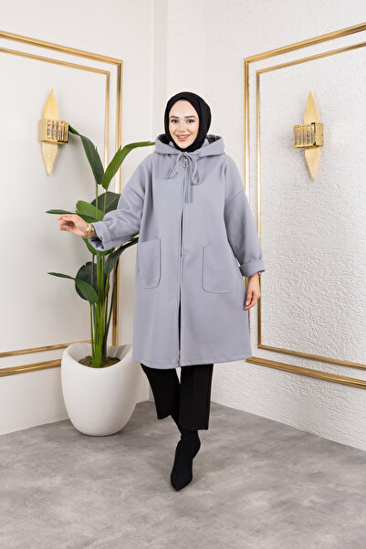 ensade Τσάντα με κουκούλα Oversize χωρίς επένδυση Χειμερινό μπουφάν με φερμουάρ