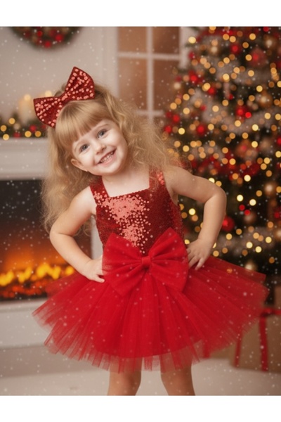 Tinypeople Kız çocuk kırmızı Tütü abiye takım çocuk yılbaşı konsepti kız çocuk yılbaşı elbisesi