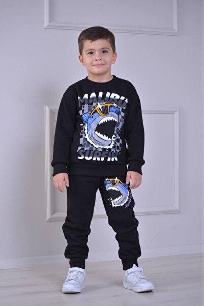 Yağmur Giyim PJK3İ Set de trening pentru băieți, 100% bumbac, cu model de rec...
