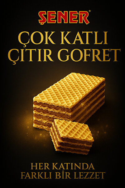 Şener ÇOK KATLI ÇITIR KAKOLU GOFRET 3 KG ATIŞTIRMALIK