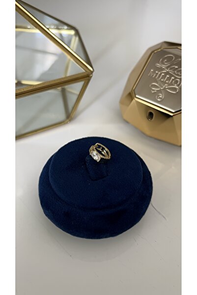 SU PERİSİ TAKI BİJUTERİ Cerrahi Çelik Gold Tek Zirkon Taşlı Halka Model Pierc...