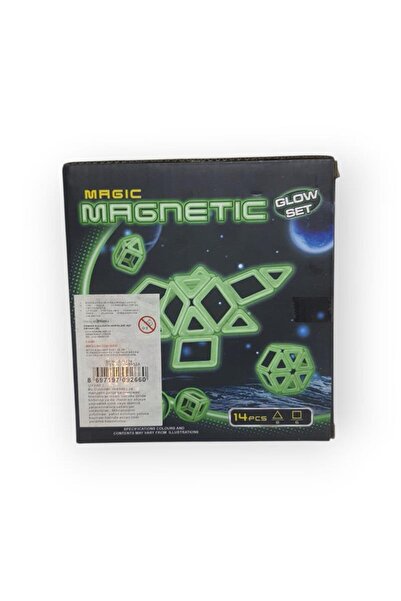 KIZILKAYA Magical Magnetic 14 Piece Glitter Cube