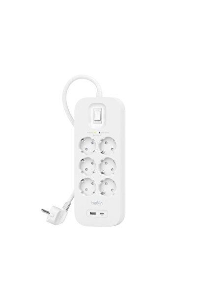 Belkin SRB002VF2M-V2 USB-C-USB-A 6X 2 Metre Akım Korumalı Priz