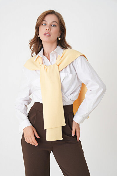 saint majesta %100 Akrilik Triko Omuz Şalı Kadın Ofis Günlük Moda Atkı