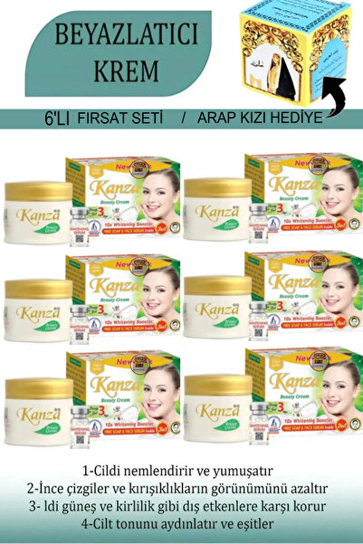 WAAW GOOD Kanza Beyazlatıcı Krem,Sabun Ve Serum Seti 3’Lü( 6 KUTU) Fırsat Pak...