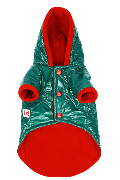 AboutThePerfect Su geçirmez yeşil köpek ve kedi montu, renkli ve dayanıklı, s...