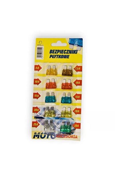 OEM Автомобилни предпазители 5A 7.5A 10A 15A 20A 25A 30A 10 броя 19x13мм