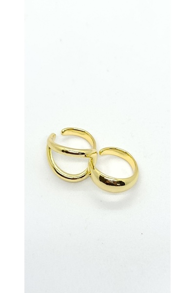 ndjewelry خاتم توين جلو المزدوج