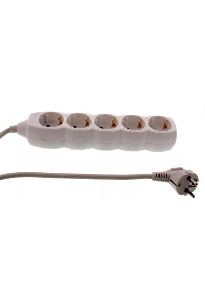OEM Prelungitor cu 5 prize, 3m, alb, 3xG1.5mm²