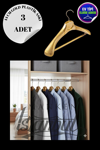 Manken İstanbul 3 ШТУКИ Побутові 44 см Пластикові вішалки для одягу Вішалки д...
