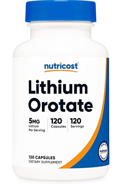 Nutricost Lithium Orotate Neuroprotective Effects Brain 5mg 120 Caps