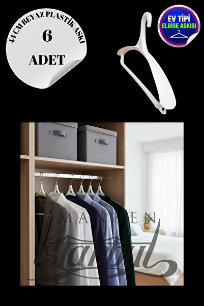 Manken İstanbul 6 bucăți de tip casnic, 44 cm, cuier din plastic pentru haine...
