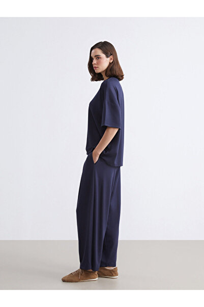 LC Waikiki Two Mt Shop Quality Natuvera Navy Blue Interlock Plain Standard & ...