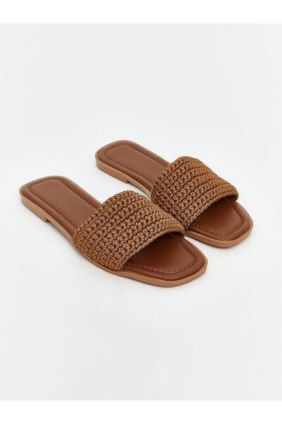 LC Waikiki Özmarka Нови сезонни дамски пантофи с плетени детайли