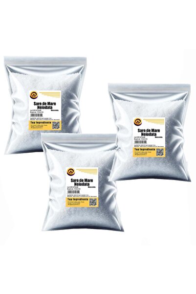 Top Ingrediente Θαλασσινό αλάτι, χωρίς ιώδιο, χωρίς αντιπηκτικό παράγοντα - Για τουρσιά - 3 κιλά (3*1 κιλό)