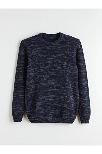 LC Waikiki Мъжки пуловер с дълги ръкави и шарки, с велосипедна яка (W5)