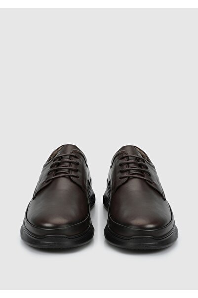 Eclipse Καφέ Δερμάτινα Ανδρικά Παπούτσια