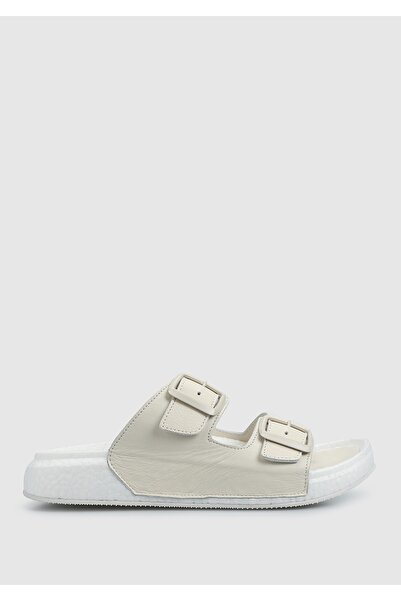 Eclipse Бежеві шкіряні жіночі тапочки