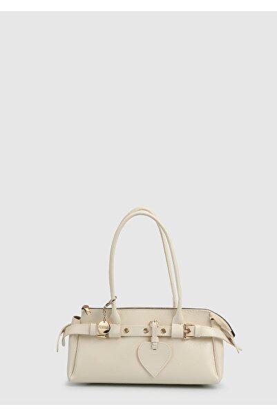 Provoq Κρεμ γυναικεία τσάντα χιαστί