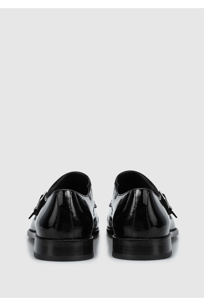 Provoq Black Leather Men's Shoes