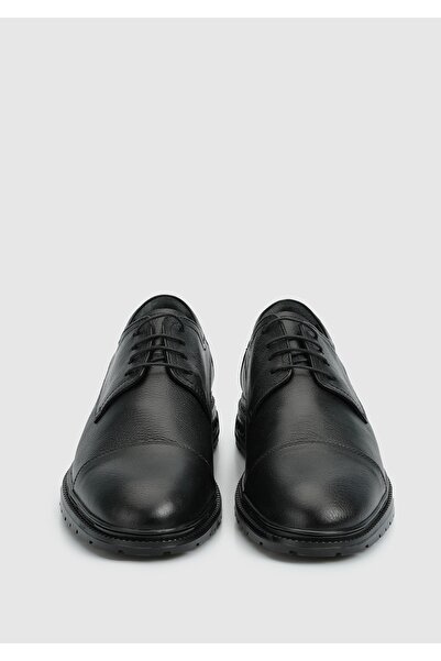 Eclipse Black Leather Men's Shoes