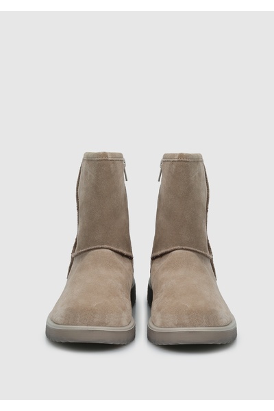 Legero Beige Leather Women's Outdoor Boots