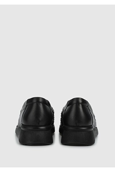 Eclipse Black Leather Women's Shoes