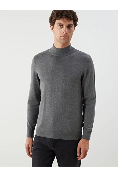 LC Waikiki Ανδρικό πλεκτό πουλόβερ με μισό ζιβάγκο (W5)