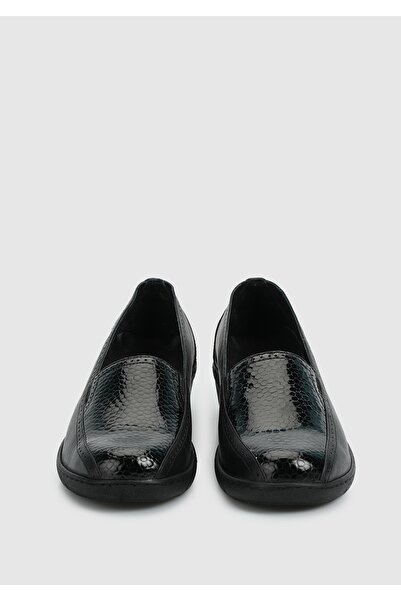 Eclipse Μαύρα δερμάτινα γυναικεία παπούτσια