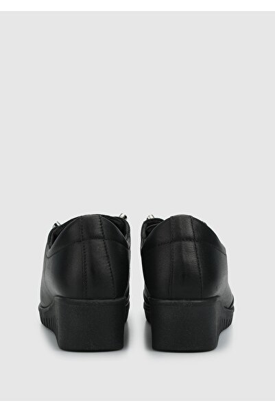 Eclipse Μαύρα δερμάτινα γυναικεία παπούτσια