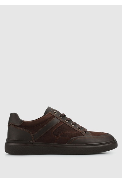 Provoq Brown Leather Men's Shoes