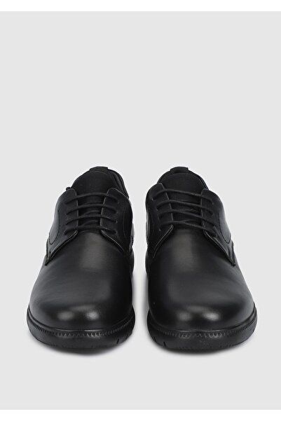 Eclipse Μαύρα Δερμάτινα Ανδρικά Παπούτσια