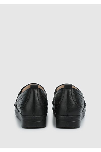 Eclipse Black Leather Women's Shoes