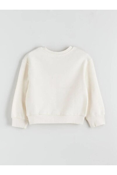 LC Waikiki Hanorac pentru fete cu decolteu rotund cu flori (W5)