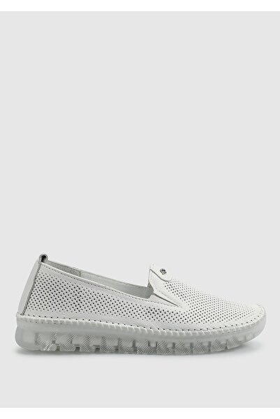 Eclipse Білі шкіряні жіночі туфлі