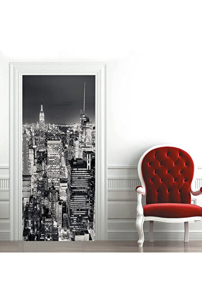 MaffStuff Autocolant decorativ 3D New York noaptea, PVC autoadeziv 78x200 cm ...