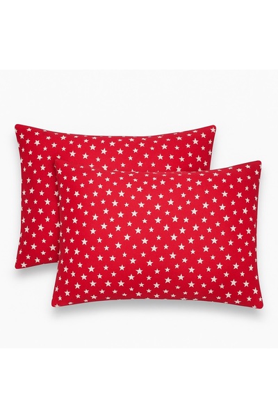 StellaFlavo Huse de pernă din bumbac cu model stea 2 bucăți 50 x 70 cm