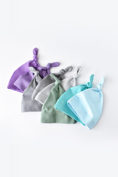 BabyCosy Organic Wear Set of 3 Smurf Hats Mix, BabyCosy