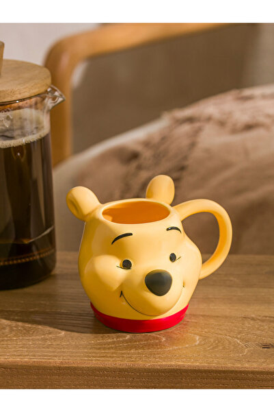 LC Waikiki RENKLİMAĞAZADANLCW HOME Sarı Winnie The Pooh Baskılı Seramik Kupa 343 Ml