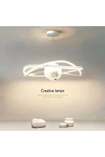 LED CONCEPT LED chandelier with three types of light, remote control, adjustable intensity, 160W, 50x50x100cm