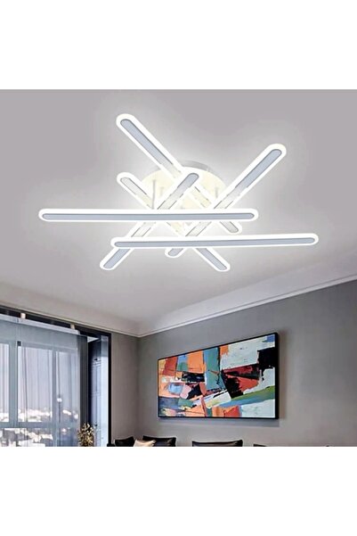 LED CONCEPT LED chandelier with three types of light, remote control, adjustable intensity, 126W, 80x80x16cm