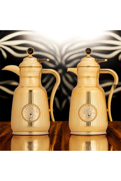 ALSAIF Asal matte gold thermos set
